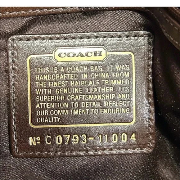 Coach Rare Limited Chelsea Abbey Calf Hair Satchel Brown Leather Laced Bag - Picture 7 of 14